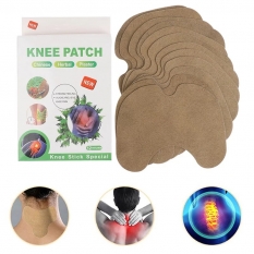 10 Pcs - Relieve Knee Pain Arthritis Knee Pain Knee Patches Knee Discomfort Relief Moxa Hot Moxibustion Leg Pain Relief Wormwood Sticker Self Heating Warming Meridians Patches
